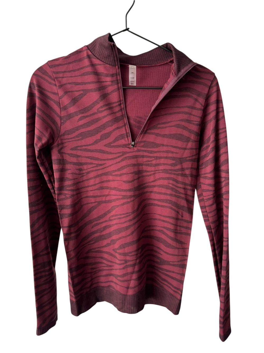 VARLEY Laurel Half Zip Pullover | Burgundy Zebra | S/M | Like New‎